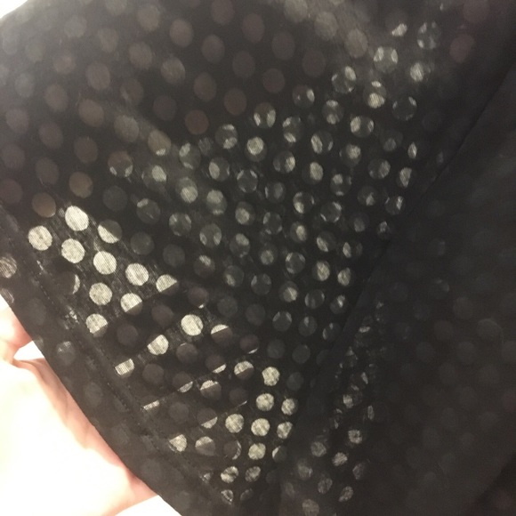 Black semi sheer shirt - Picture 3 of 3